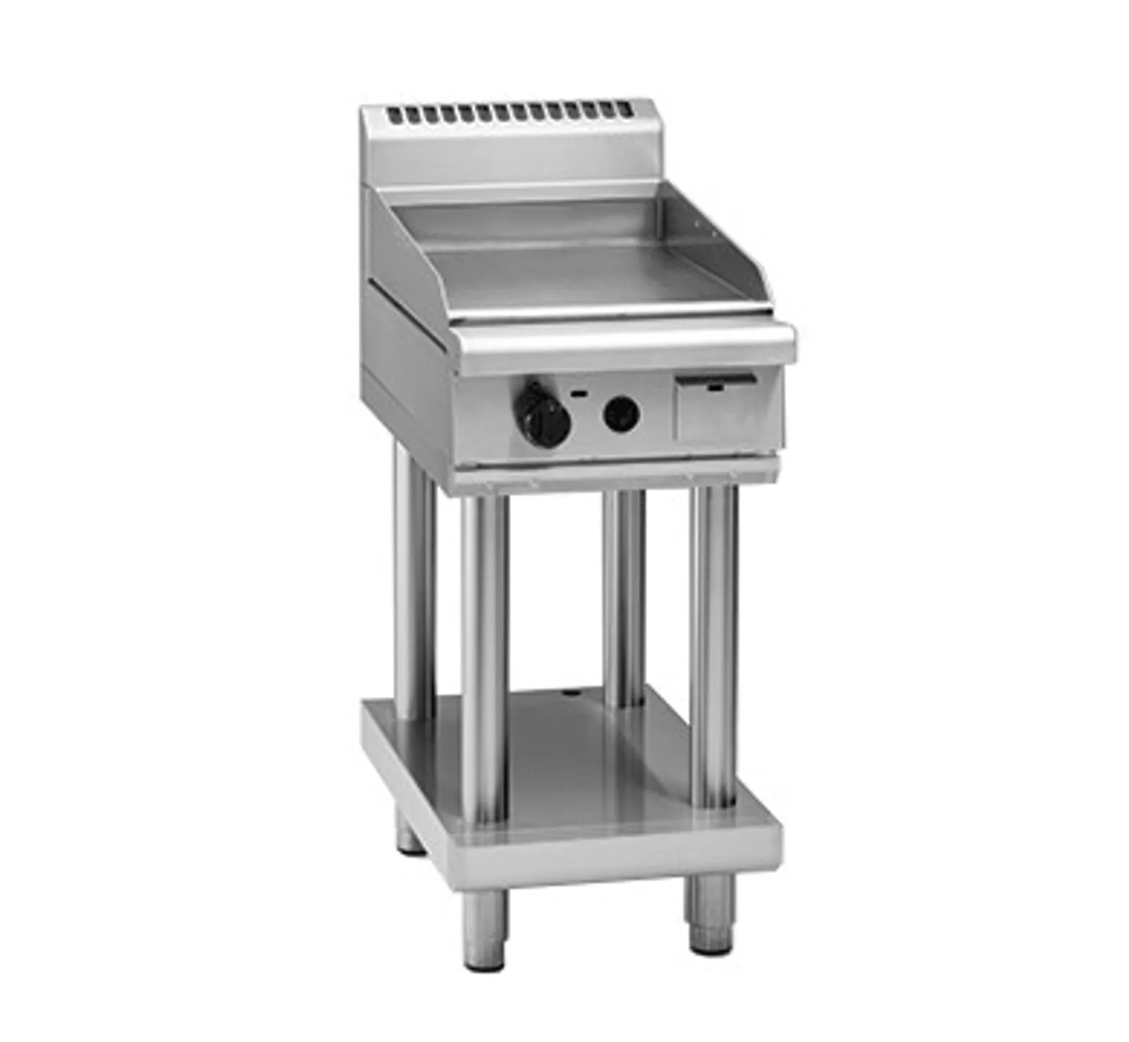 Waldorf 800 GP8450G-LS - 450mm Gas Griddle - Leg Stand