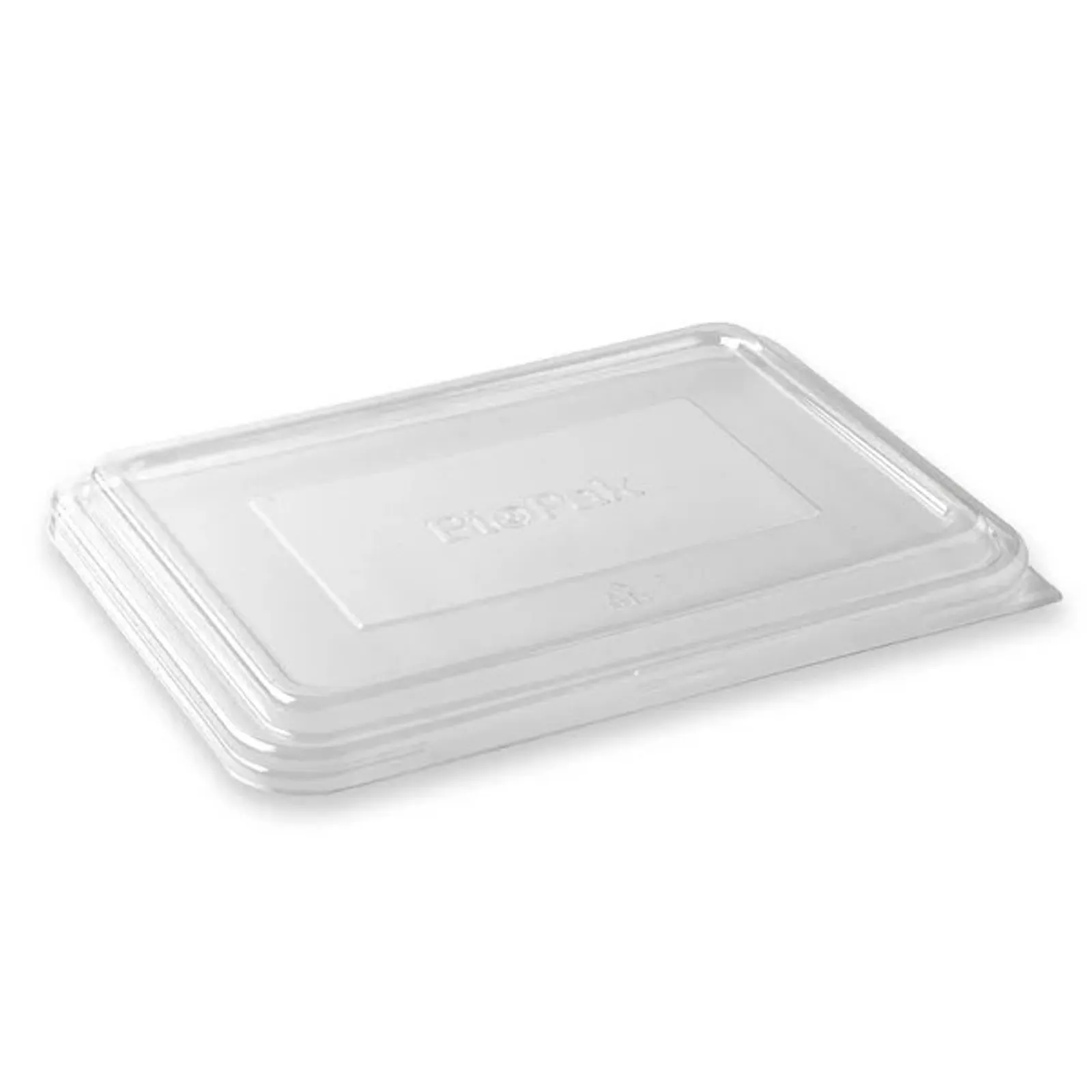 BioPak B-LBL-2/3C-RPET - 2 & 3-Compartment Clear RPET Takeaway Lid