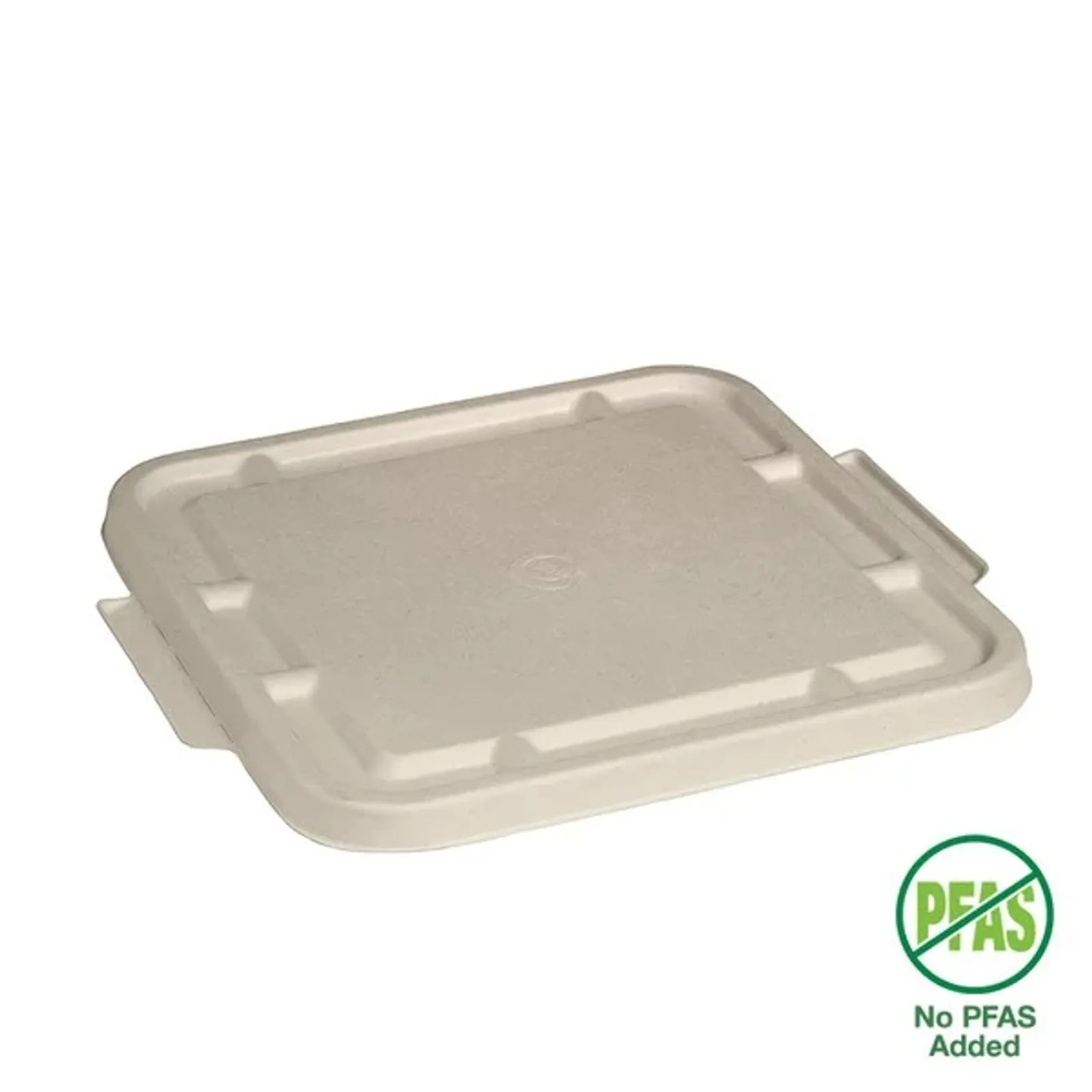 BioPak B-LBL-3/4/5C-N-LARGE - 3-Compartment Large Natural Plant Fibre Takeaway Lid