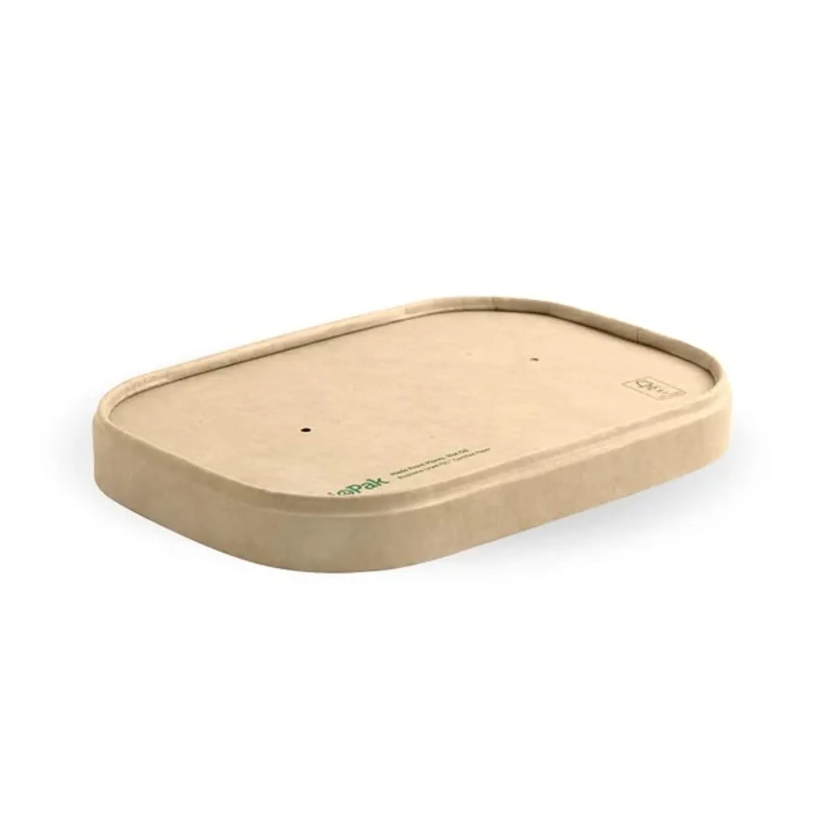 BioPak BB-LBL-PAPER-N - 500-1,000ml Kraft Paper BioBoard Takeaway Lid