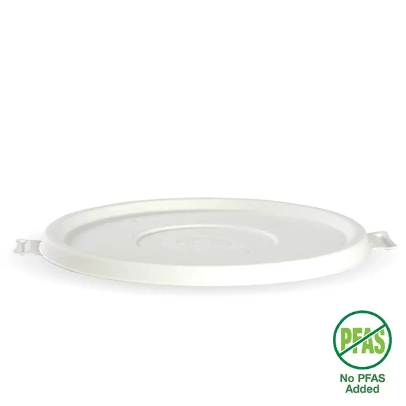 BioPak B-BLL-W - 800-1,420ml / 24-48oz White Plant Fibre BioBowl Lid