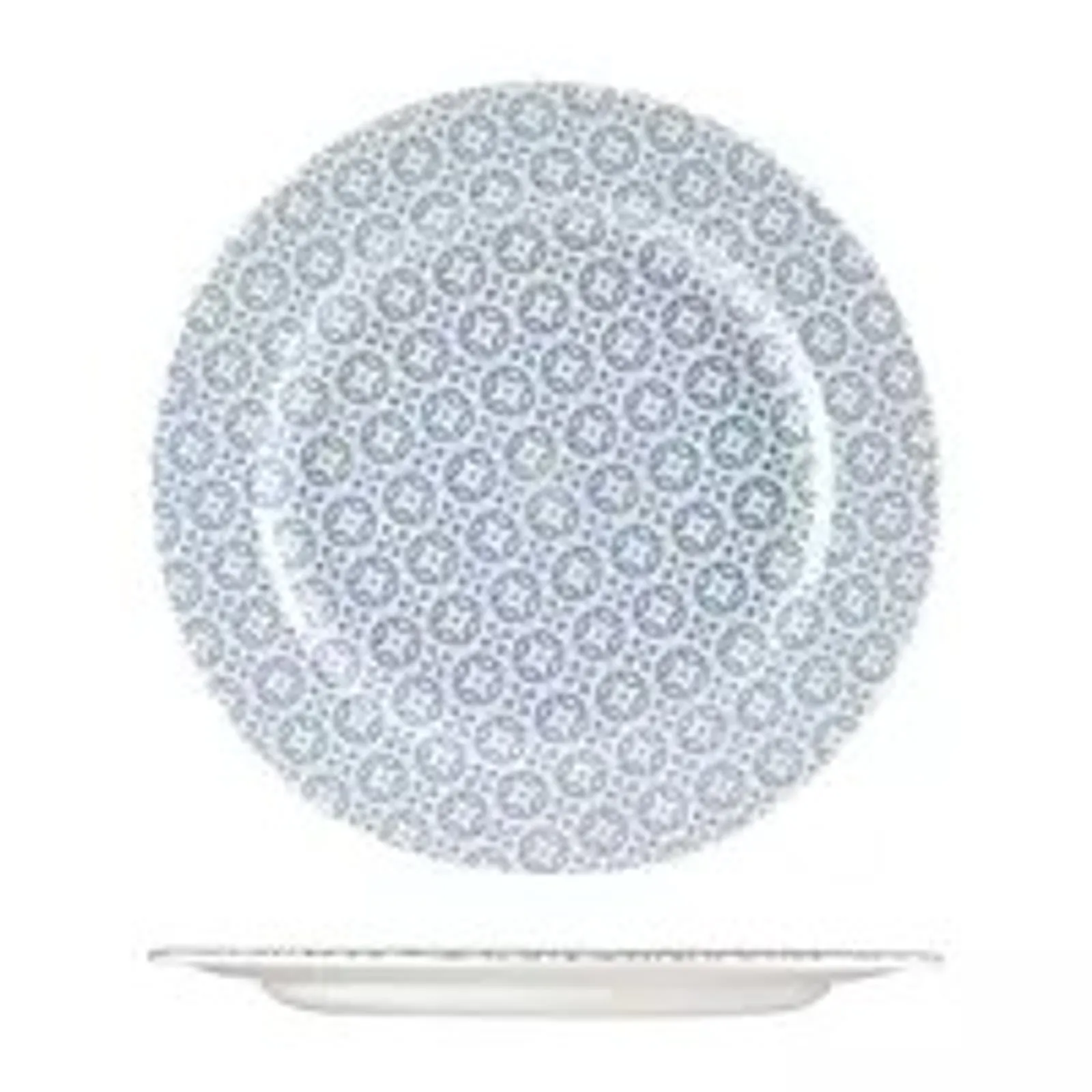 Churchill 9978130-BL Moresque Prints - Round Plate Wide Rim 305mm