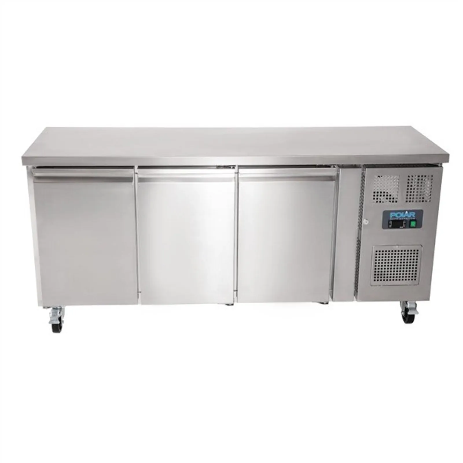 Polar G378-A U-Series - 3 Door Counter Fridge 339Ltr