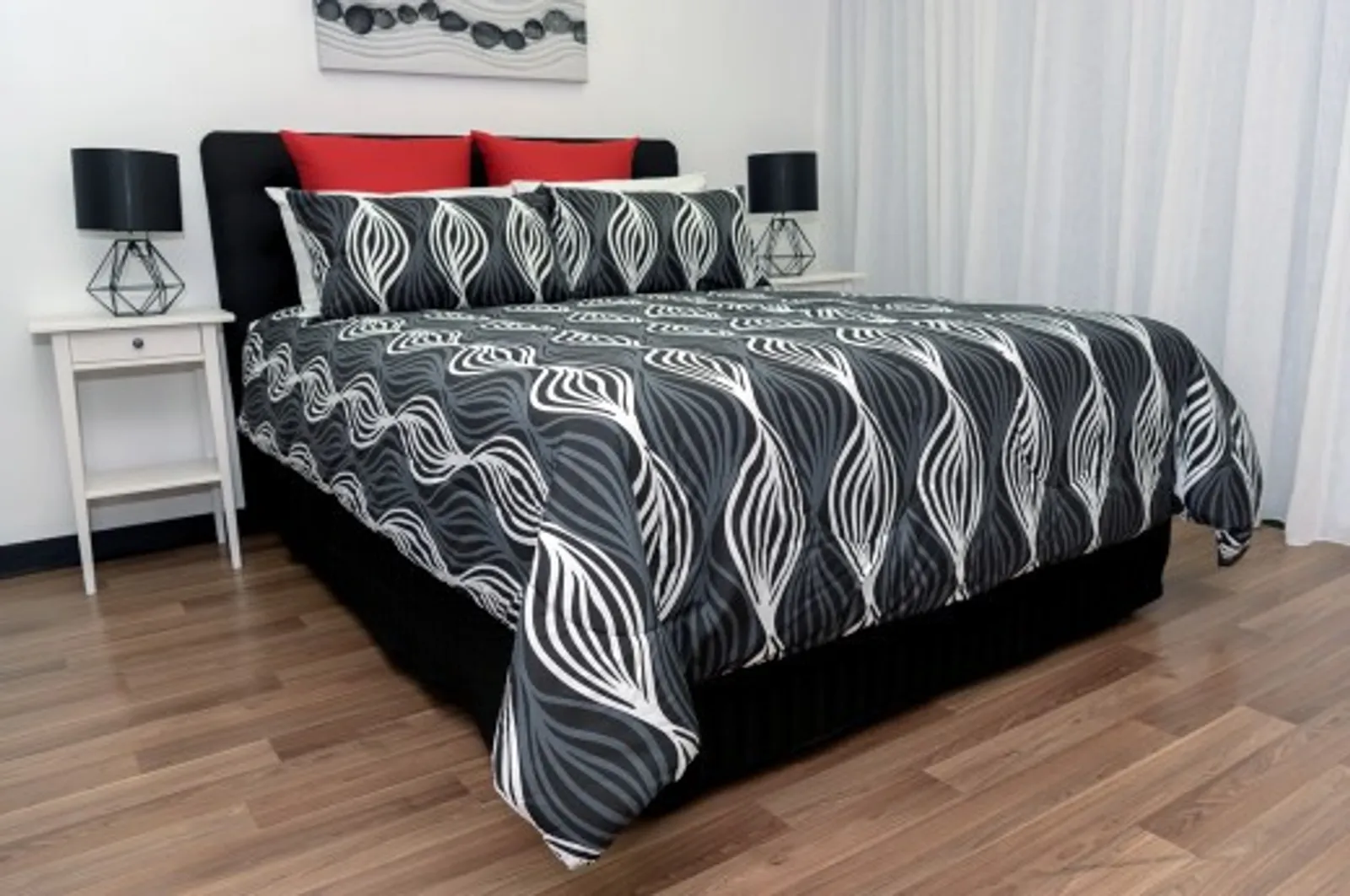 Alliance 36369 - Coverlet Set Byron Charcoal KB 255x235