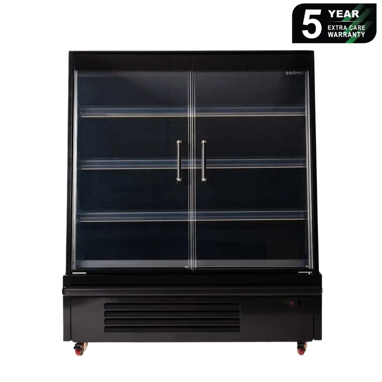 Bromic SVM1250HD-NR - Semi Vertical Display Fridge 1250mm - 2 Hinged Doors