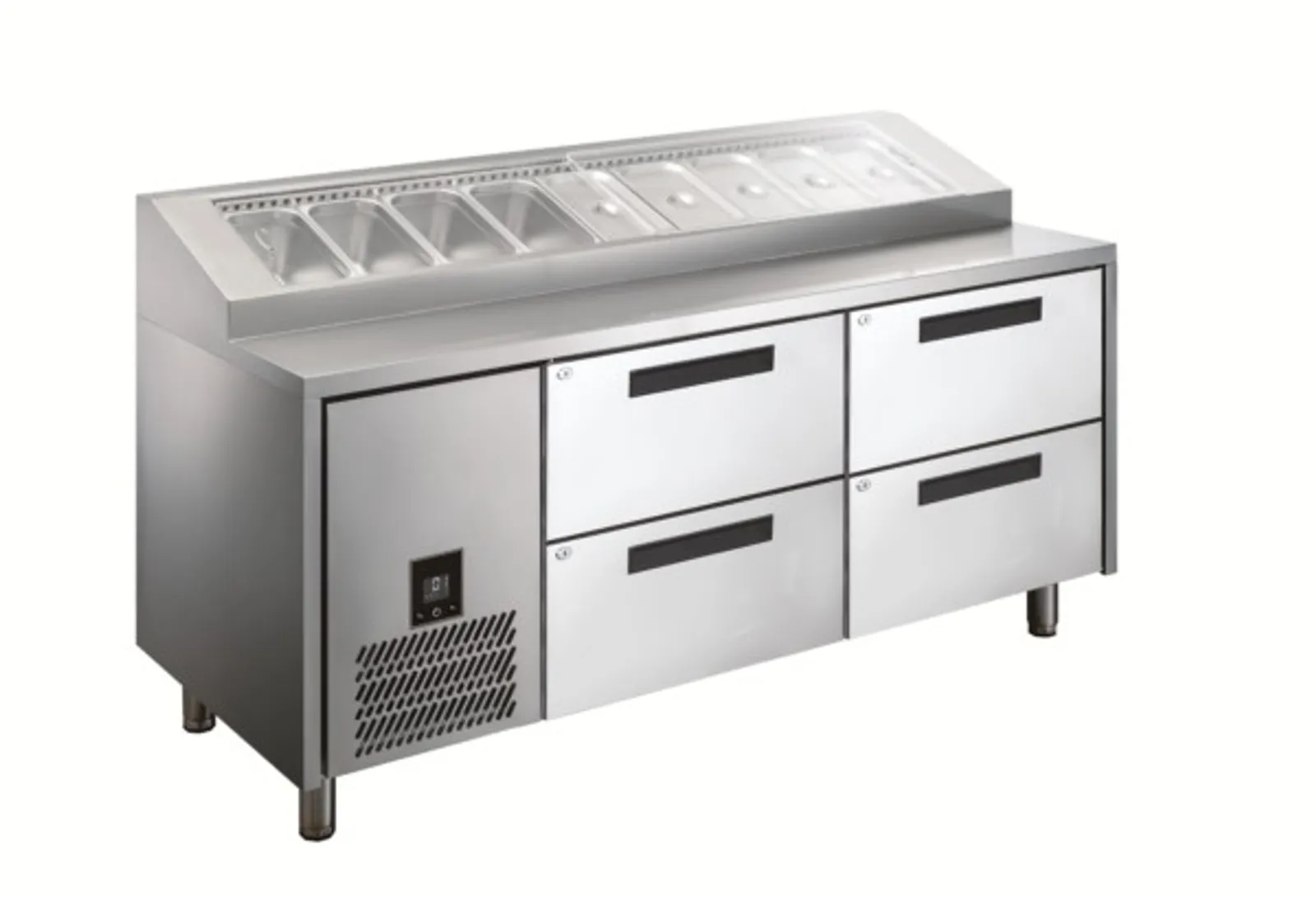 Glacian HPB1815DD - Pizza Prep with Drawers