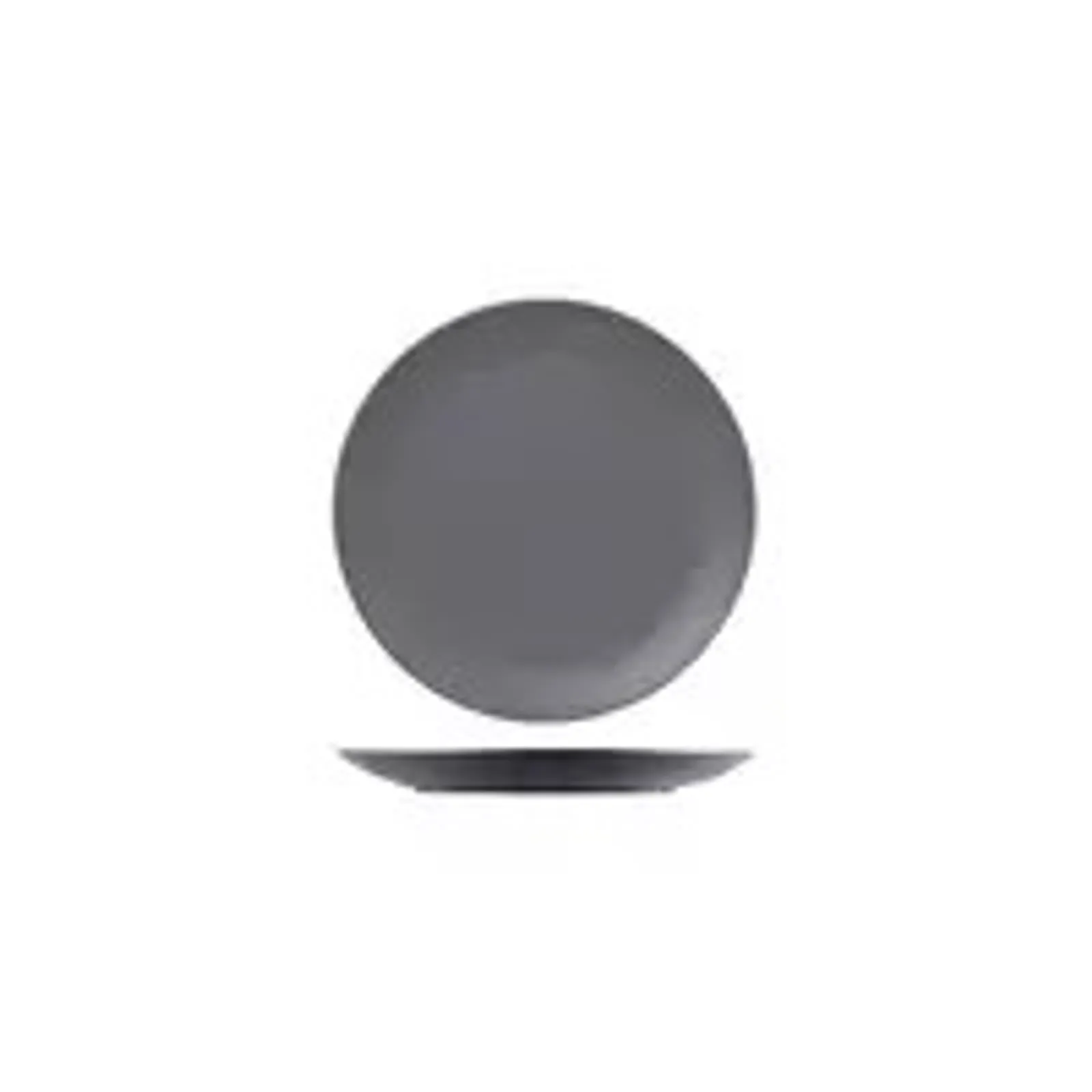 Rak Porcelain RNF3210-GY - Neofusion Stone Round Coupe Plate 210mm