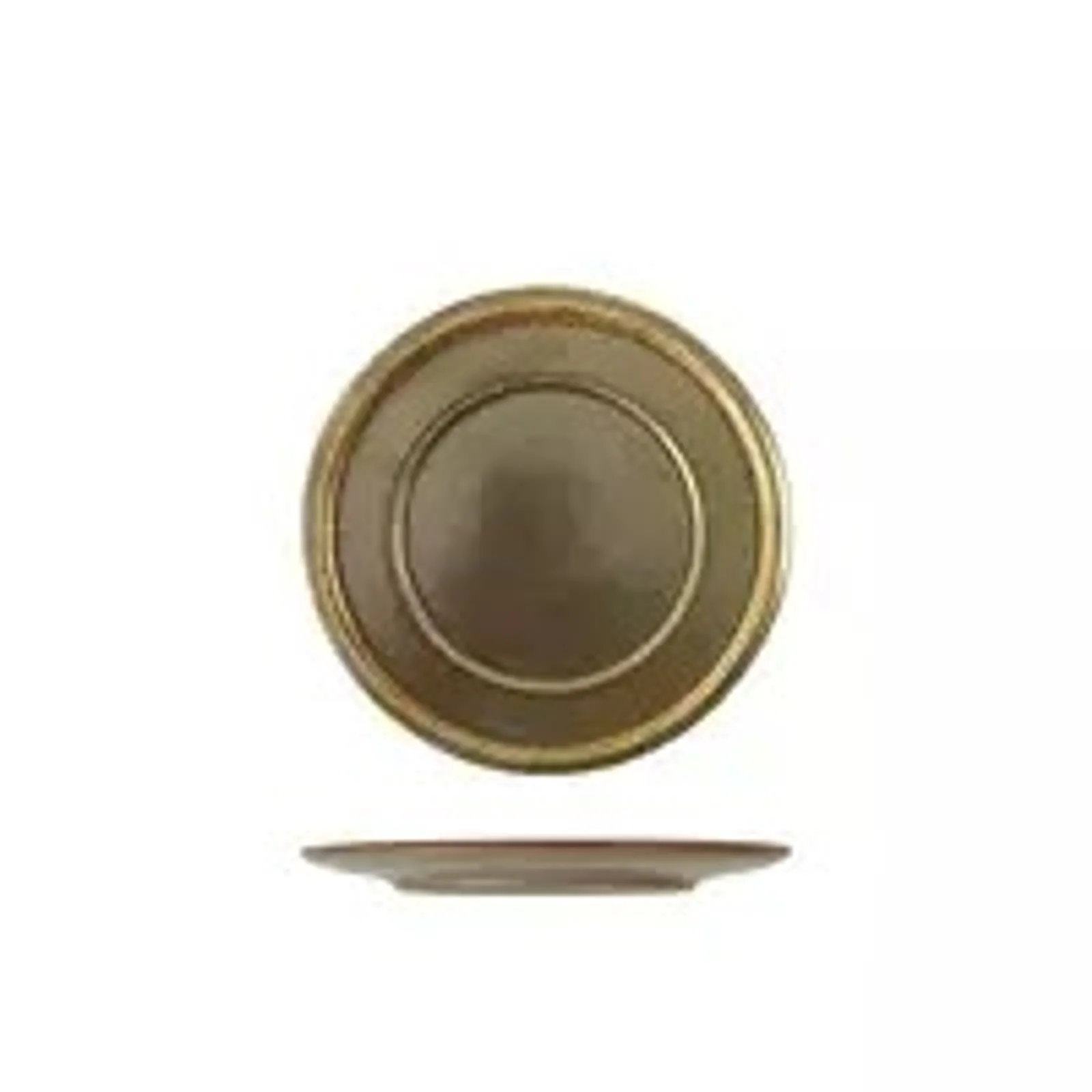 Rak Porcelain R50-1024-RU - Rakstone Ease Rust Flat Plate 240mm