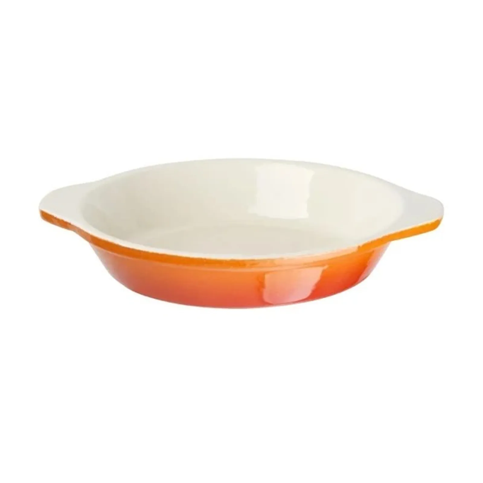 Vogue GH316 - Orange Round Cast Iron Gratin Dish 400ml