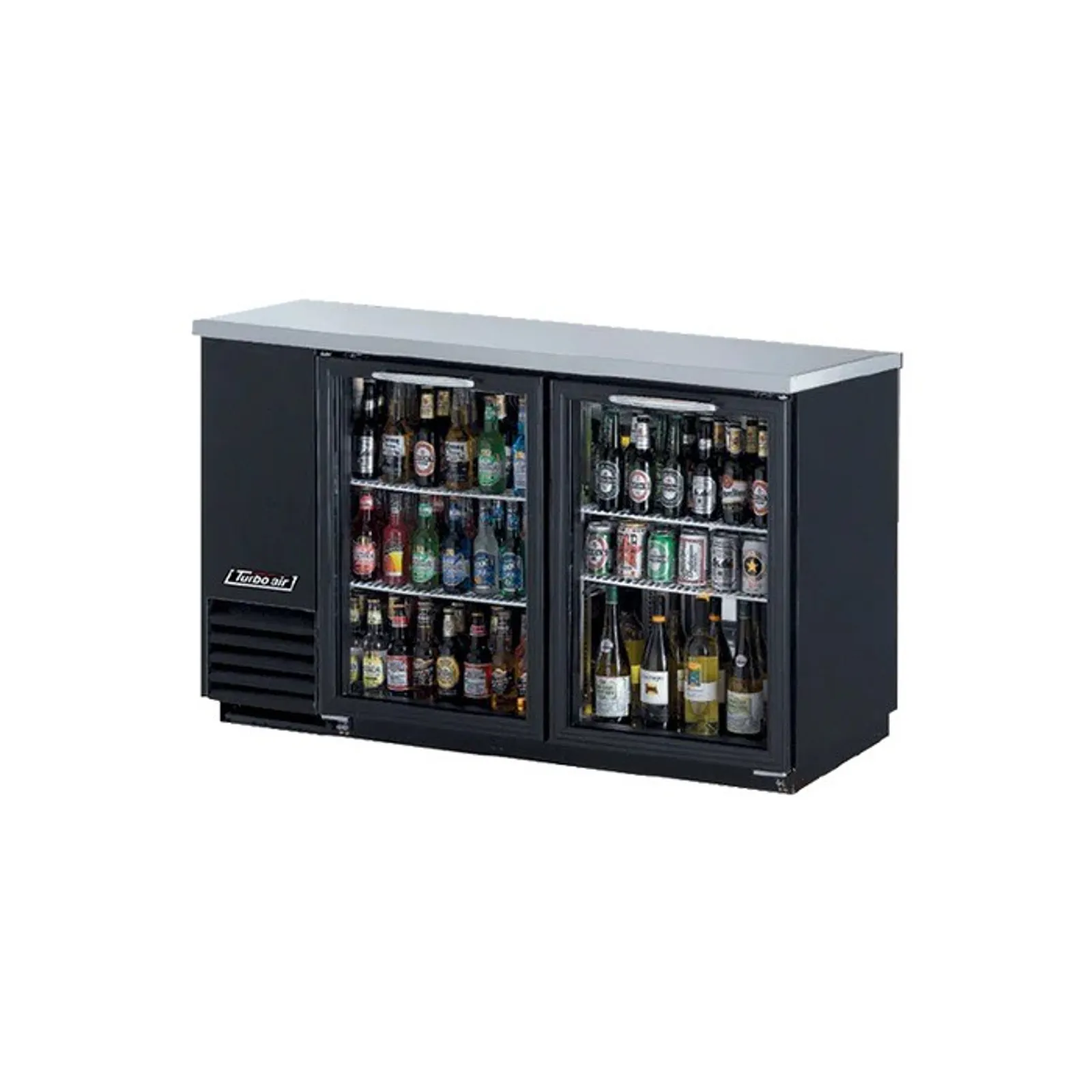 Turbo Air TBB-2SGD - 2 Glass Door Back Bar Fridge