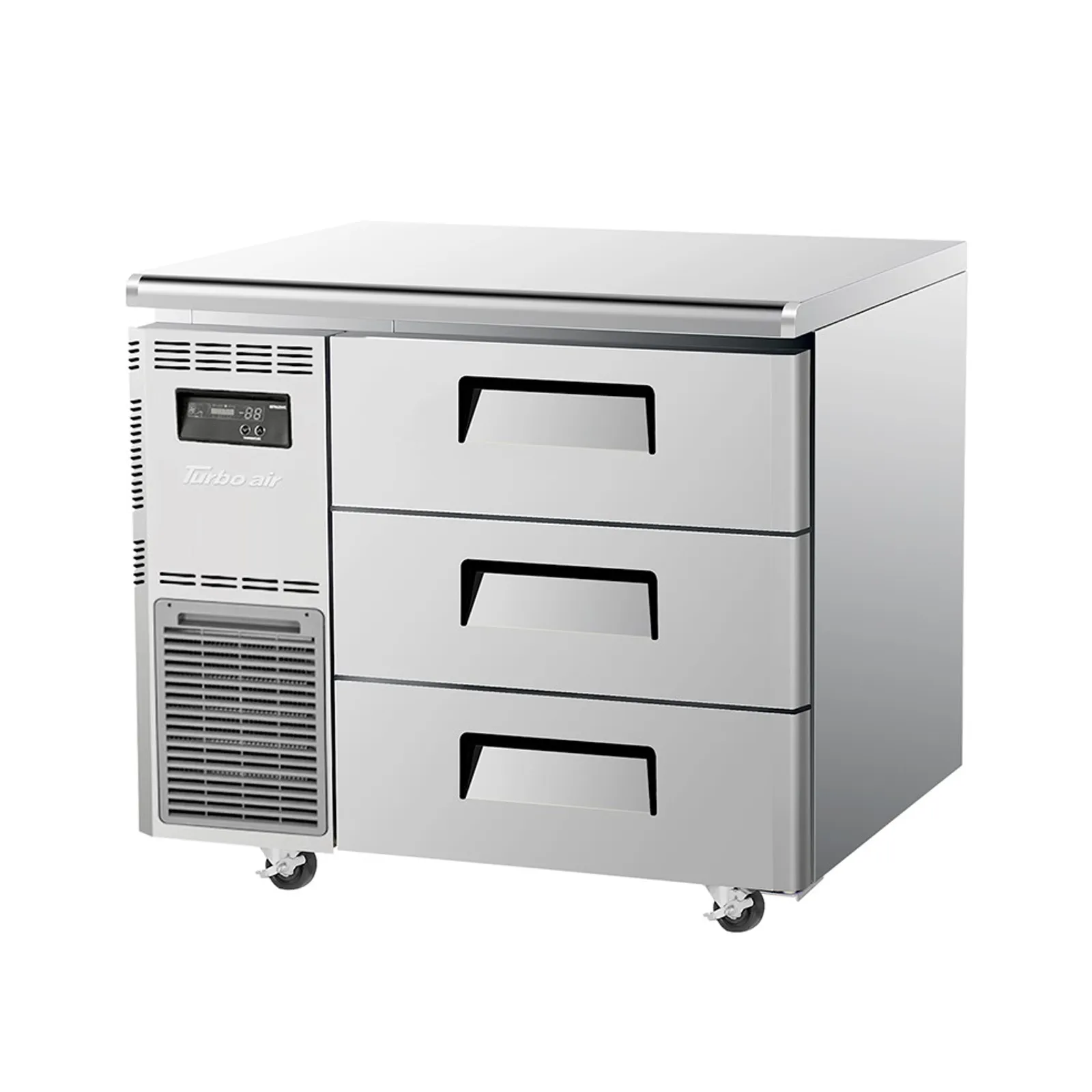 Turbo Air KUR9-3D-3-N - 3 Drawer Undercounter Fridge