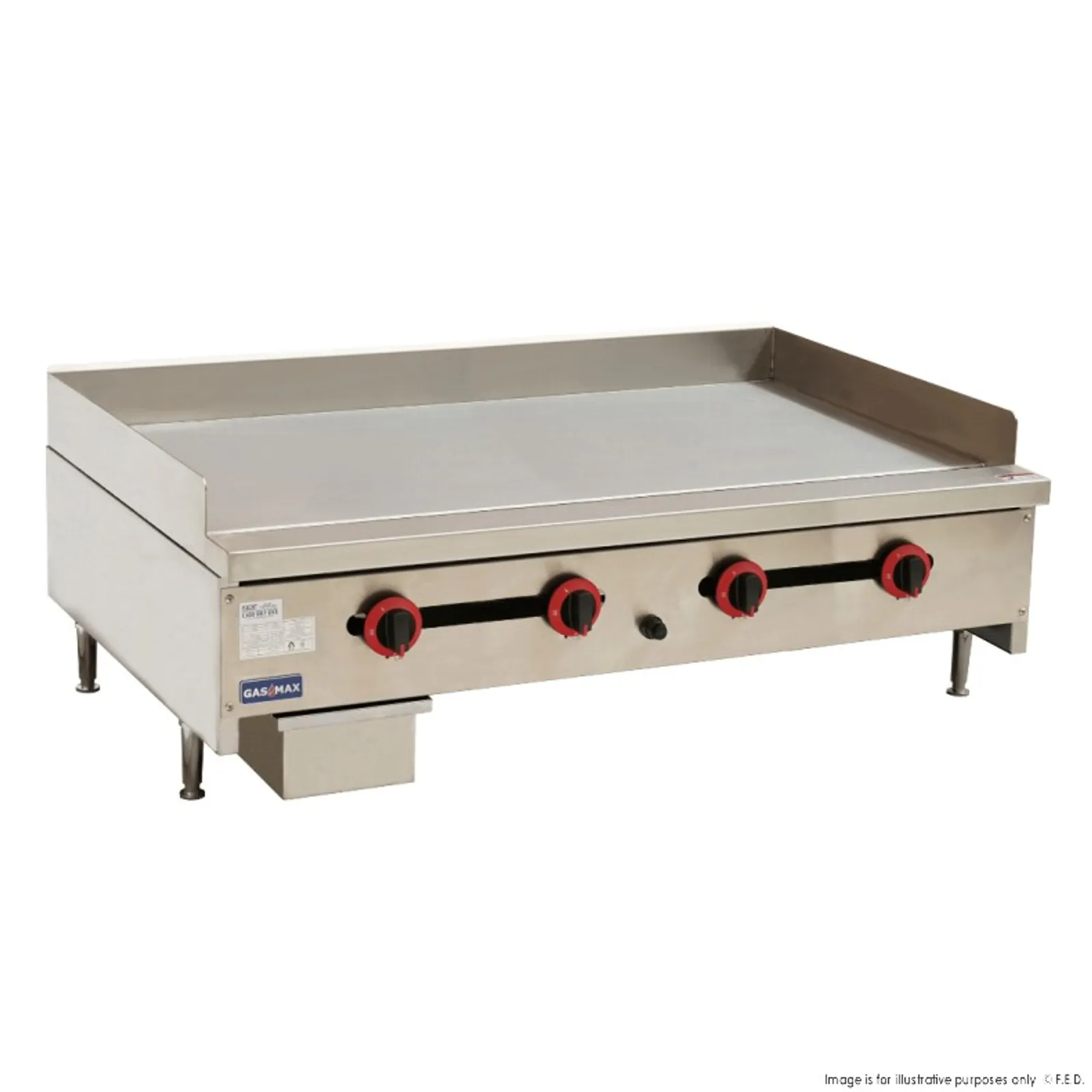 Gasmax RGT-48E - Four Burner Griddle
