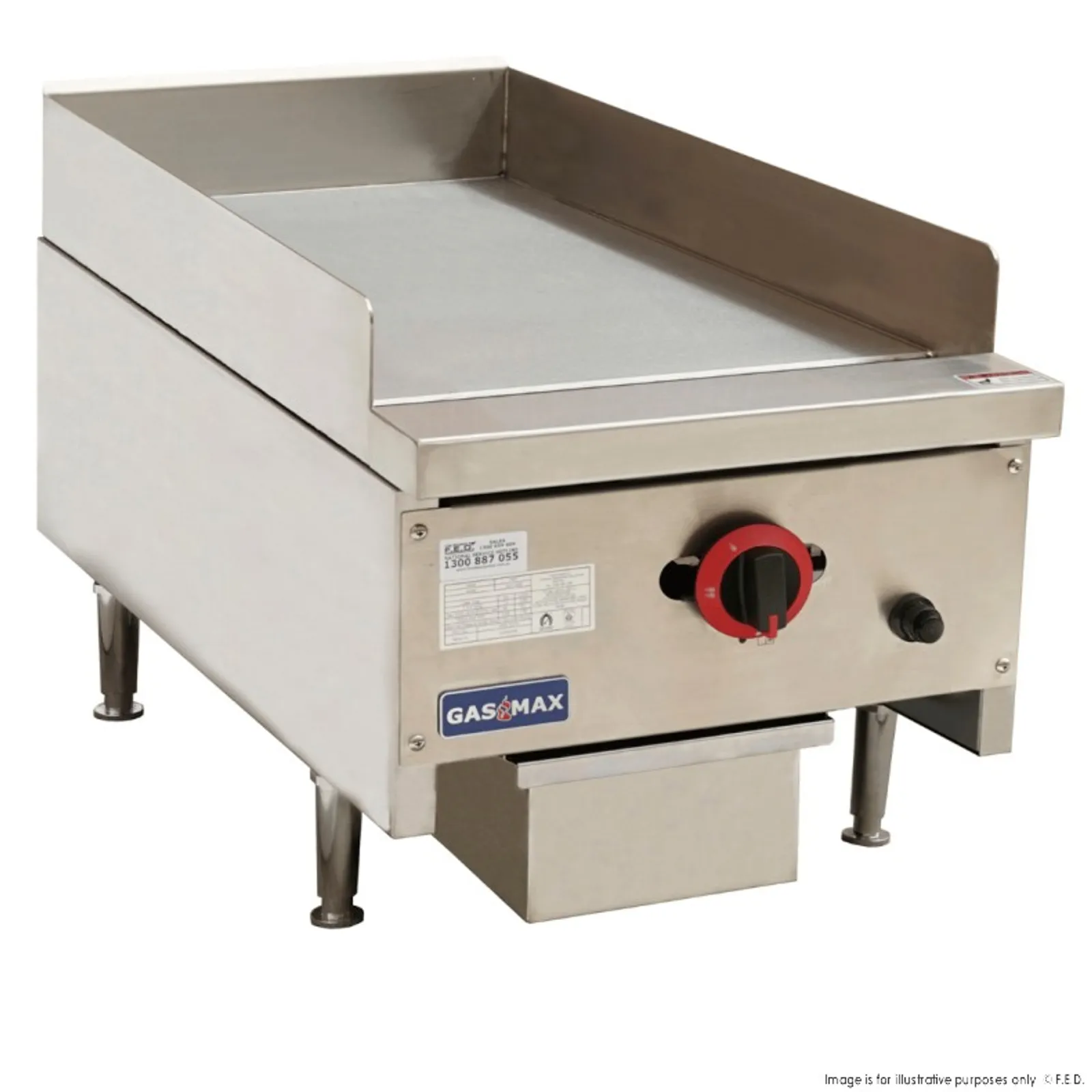 Gasmax RGT-16E - Single Burner Griddle Top