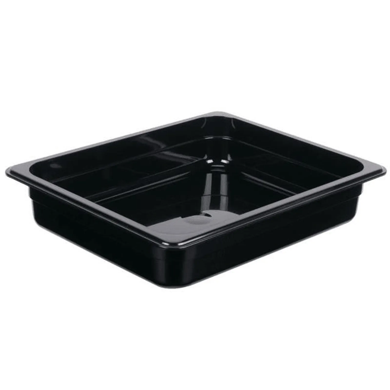 KH Classik Chef 09502 - KH 1/2 X 65mm Size – Polycarbonate Steam Pan Black