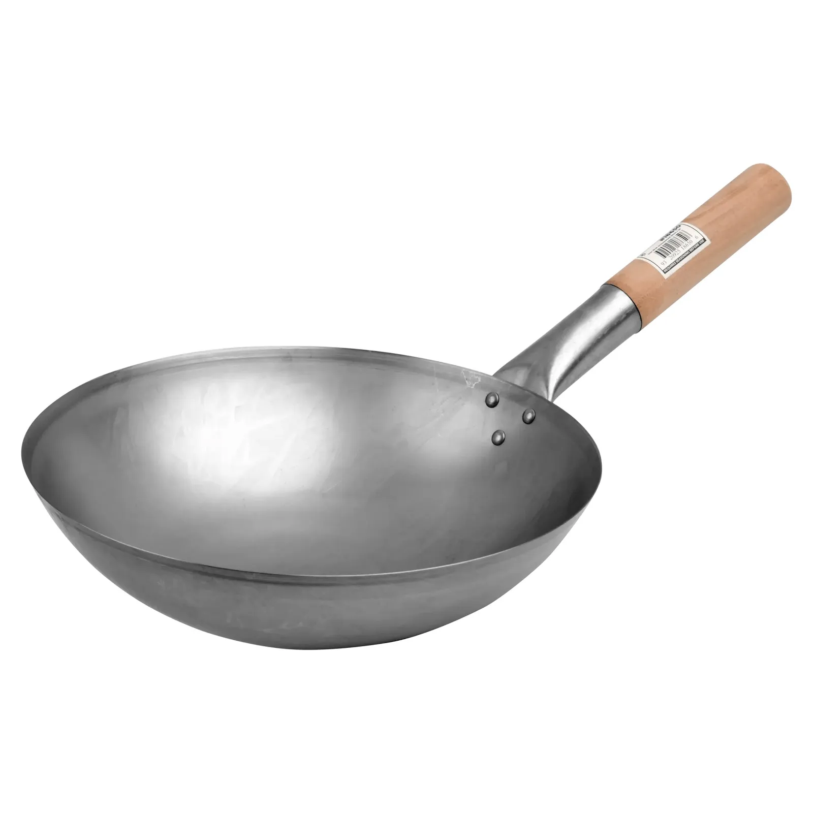 KH Classik Chef® 18650 - Wood Handle Round Bottom Wok 12" 300mm