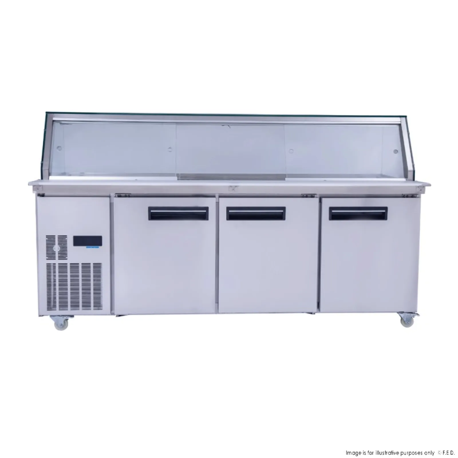 Thermaster PG210FA-XG Cold Salad Noodle Bar 6x1/1 GN Pans