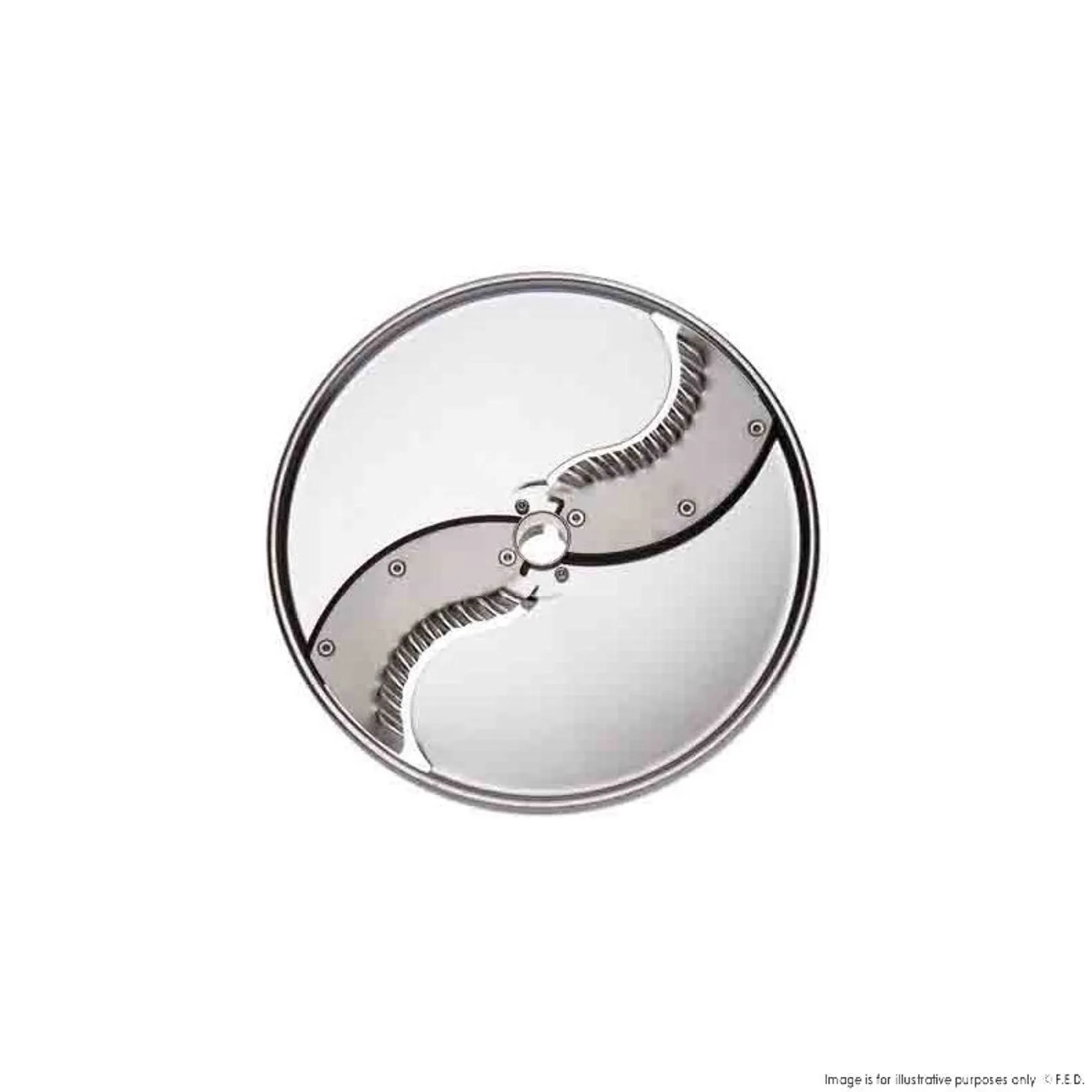 Dito Sama DS650089 - Stainless Steel Disc With Corrugated S-Blades 2 mm