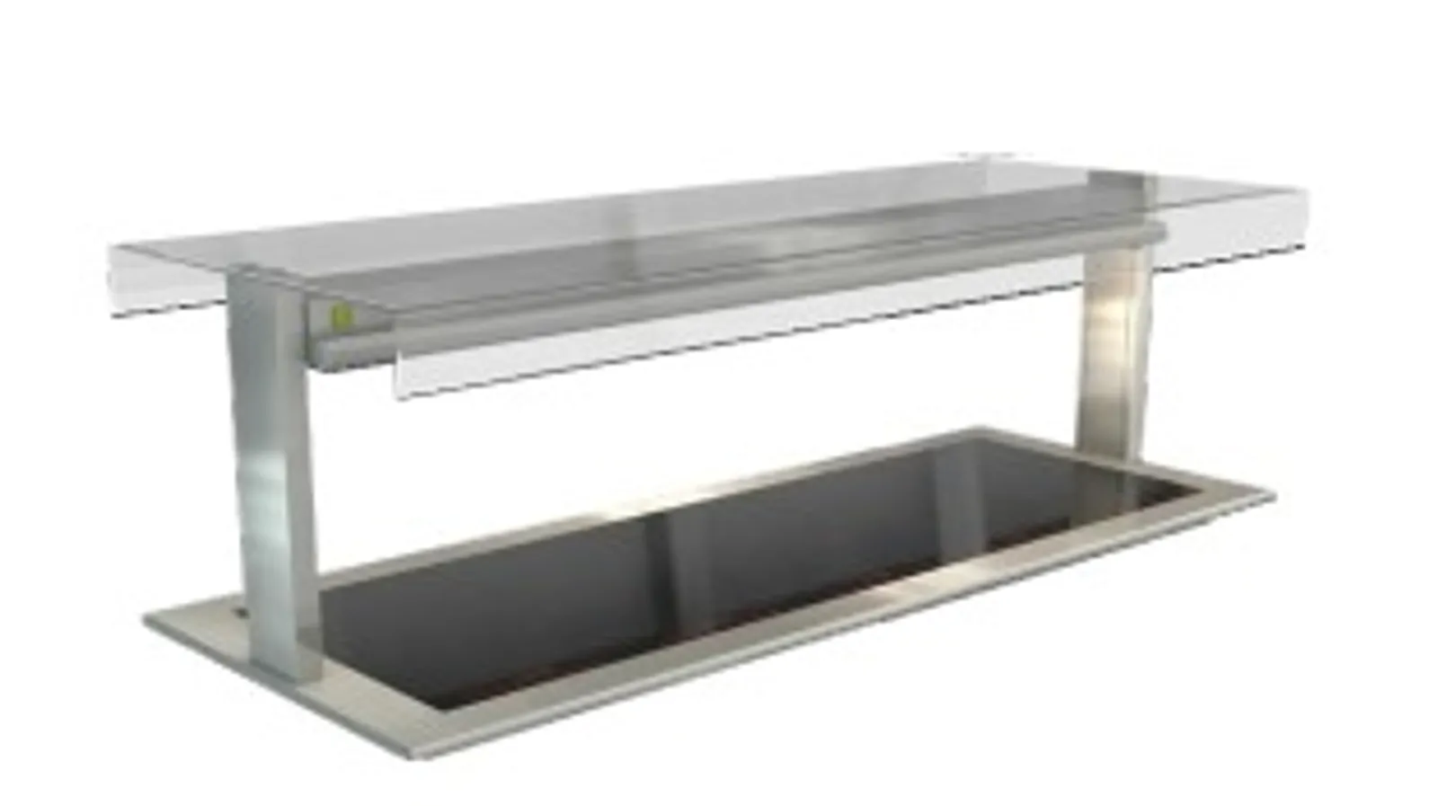 Cossiga LSCM5-FT - Linear Ceramic Heated Glass - Flat Top Sneeze Guard 1825mm