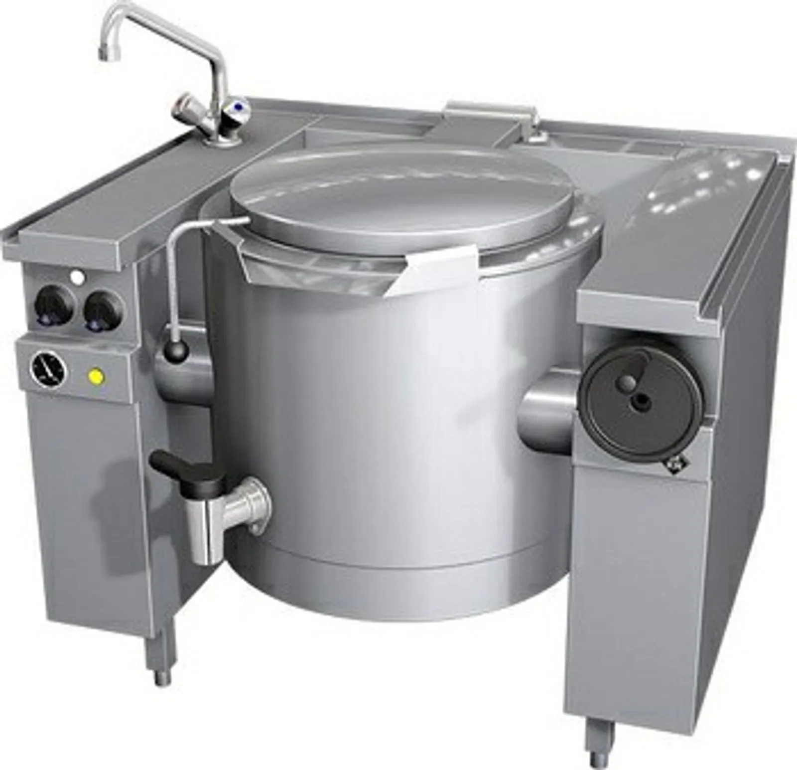 MKN 10019207 - Electric Quick Boiling Kettle 60L Manual Tilting Vapro