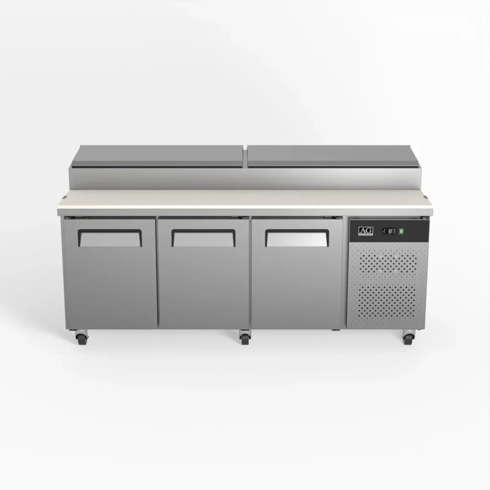 AG Equipment SH3000-800 - 3 Door Saladette Fridge - 10 x 1/3 GN Trays