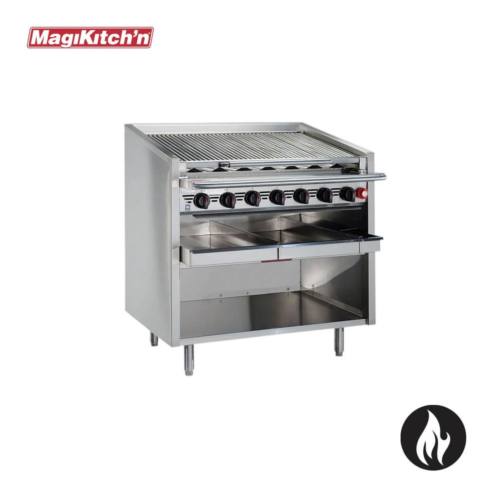 MagiKitch'n FM-636-SMB - 7 Burners Char Grills