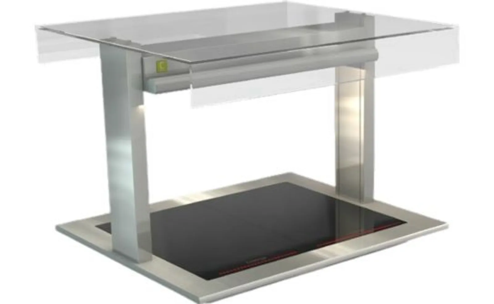 Cossiga LSCM2-FT - Linear Ceramic Heated Glass - Flat Top Sneeze Guard 805mm