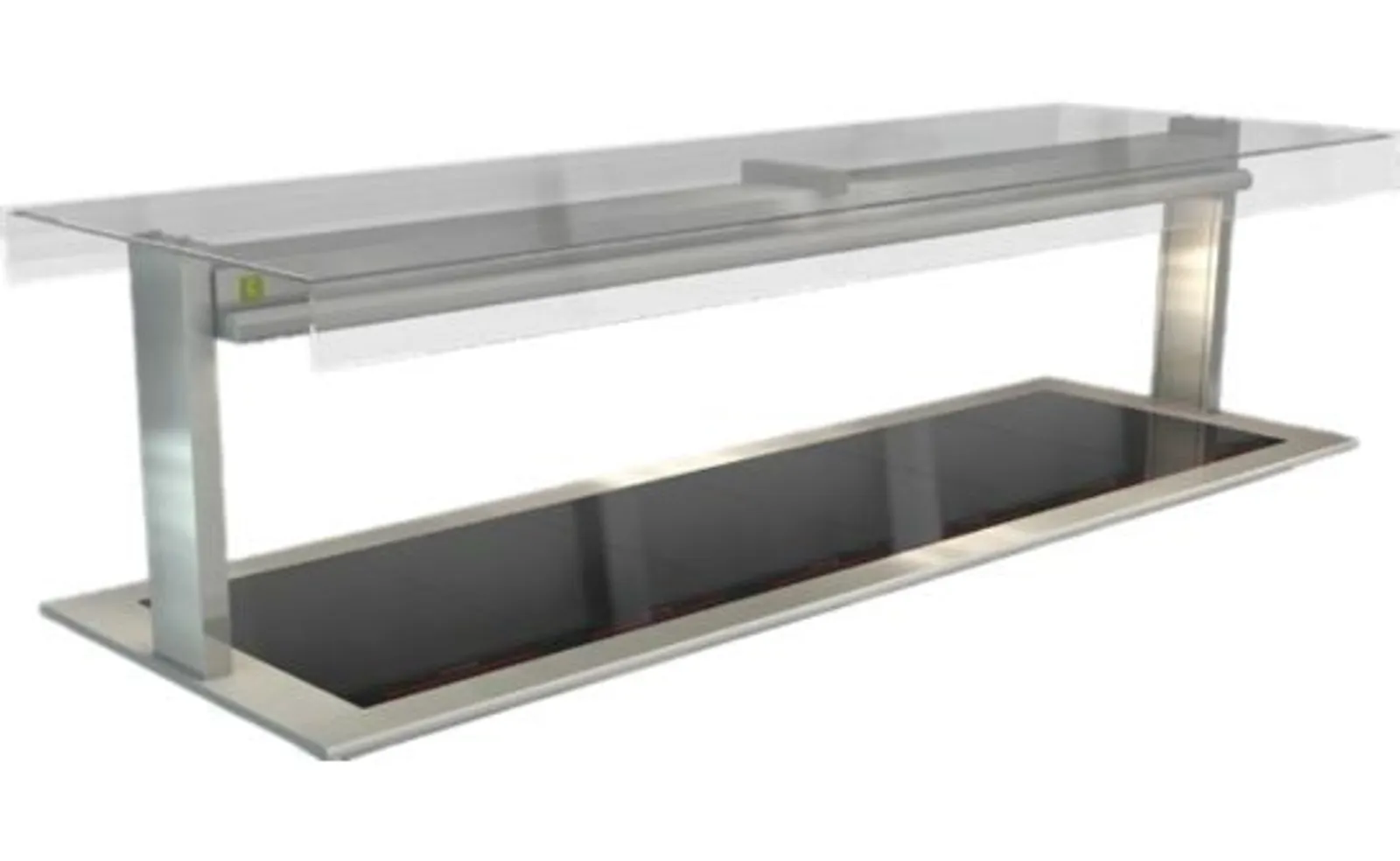 Cossiga LSCM6-FT - Linear Ceramic Heated Glass - Flat Top Sneeze Guard 2165mm
