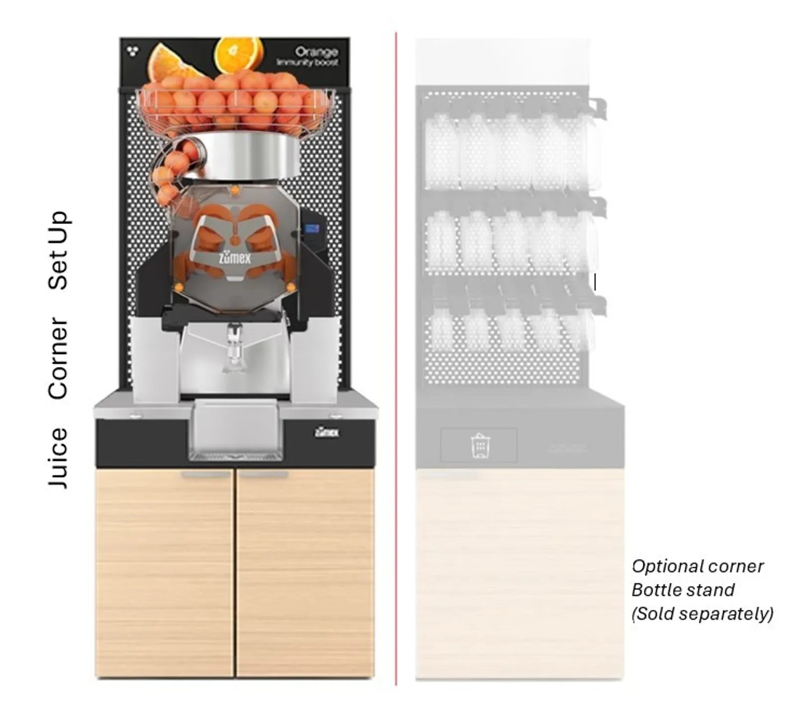 Zumex ZU-11814 - SPEED S +plus series Orange Juicer + Juice Corner