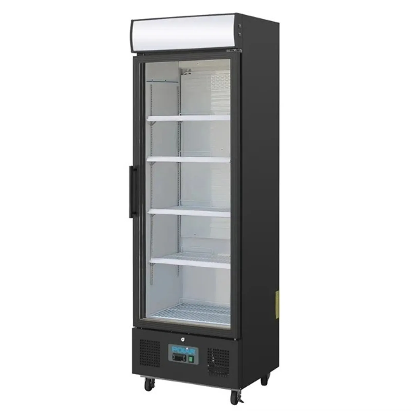 Polar GH427-A - G-Series Upright Display Fridge 368Ltr Black