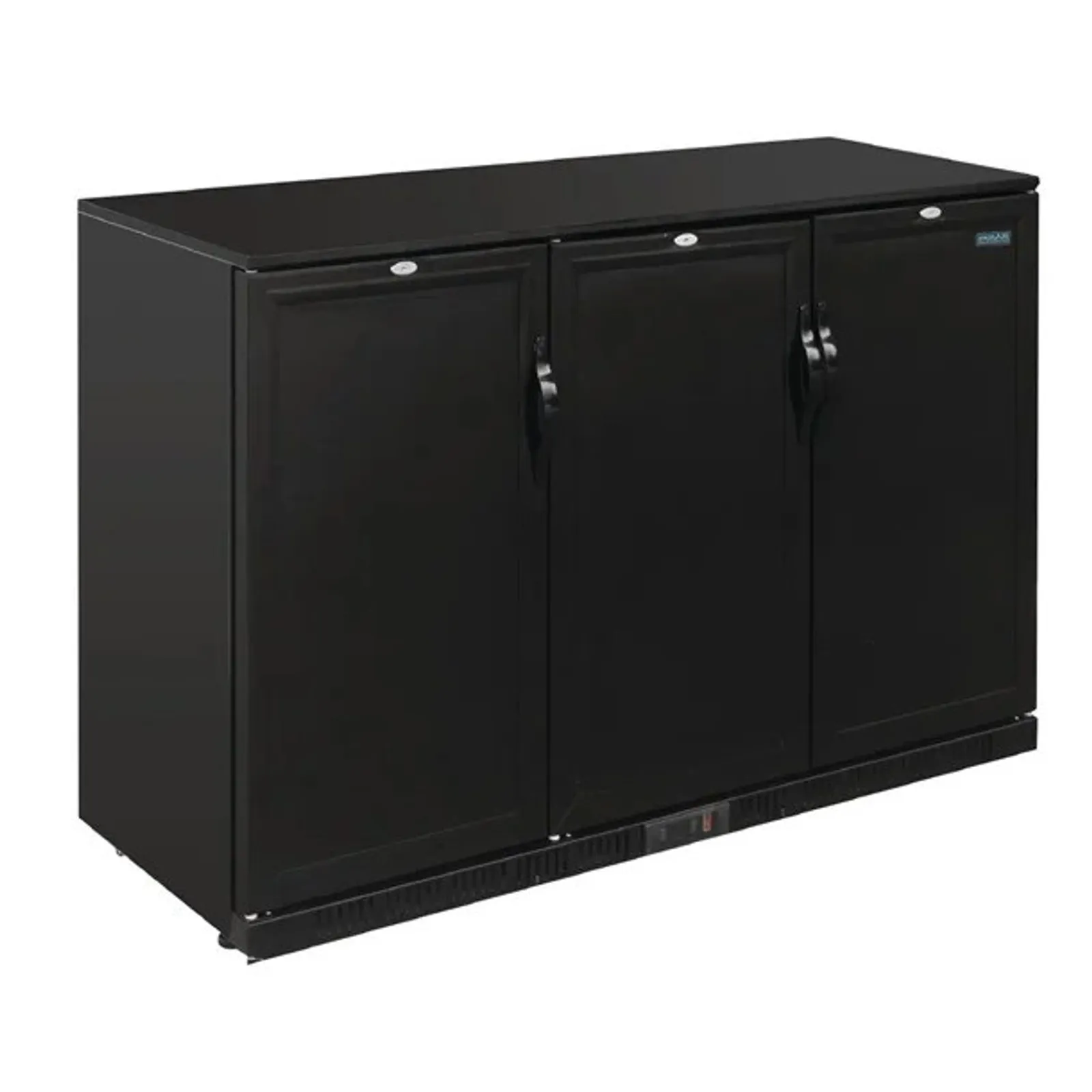 Polar GL017-A - G-Series 900mm Triple Solid Door Back Bar Cooler in Black 330Ltr
