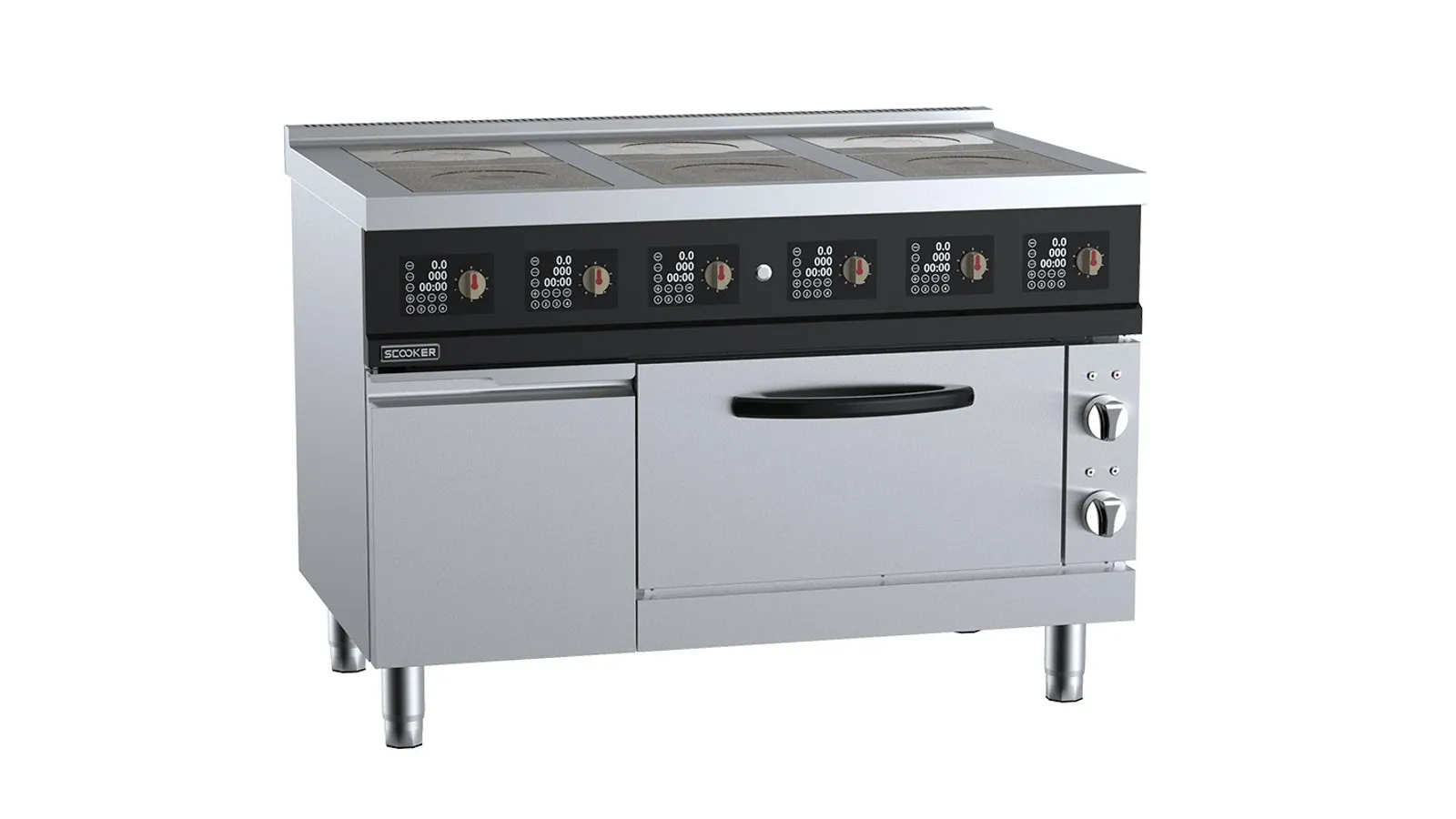 SCooker DLGBJ6N-C19D4 - Electric Infrared Six Zone Boiling Top With Oven 19.4kw