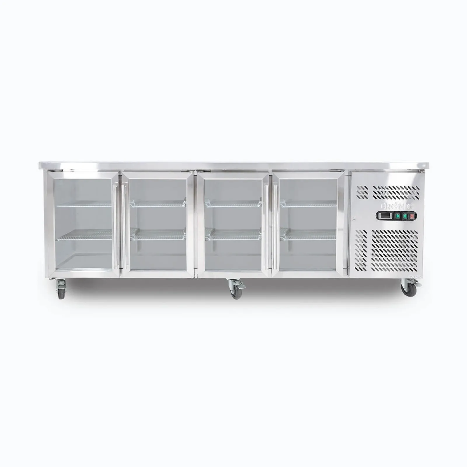 Bromic UBC2230GD - Under Bench Display Fridge - 553L - 4 Doors - Glass
