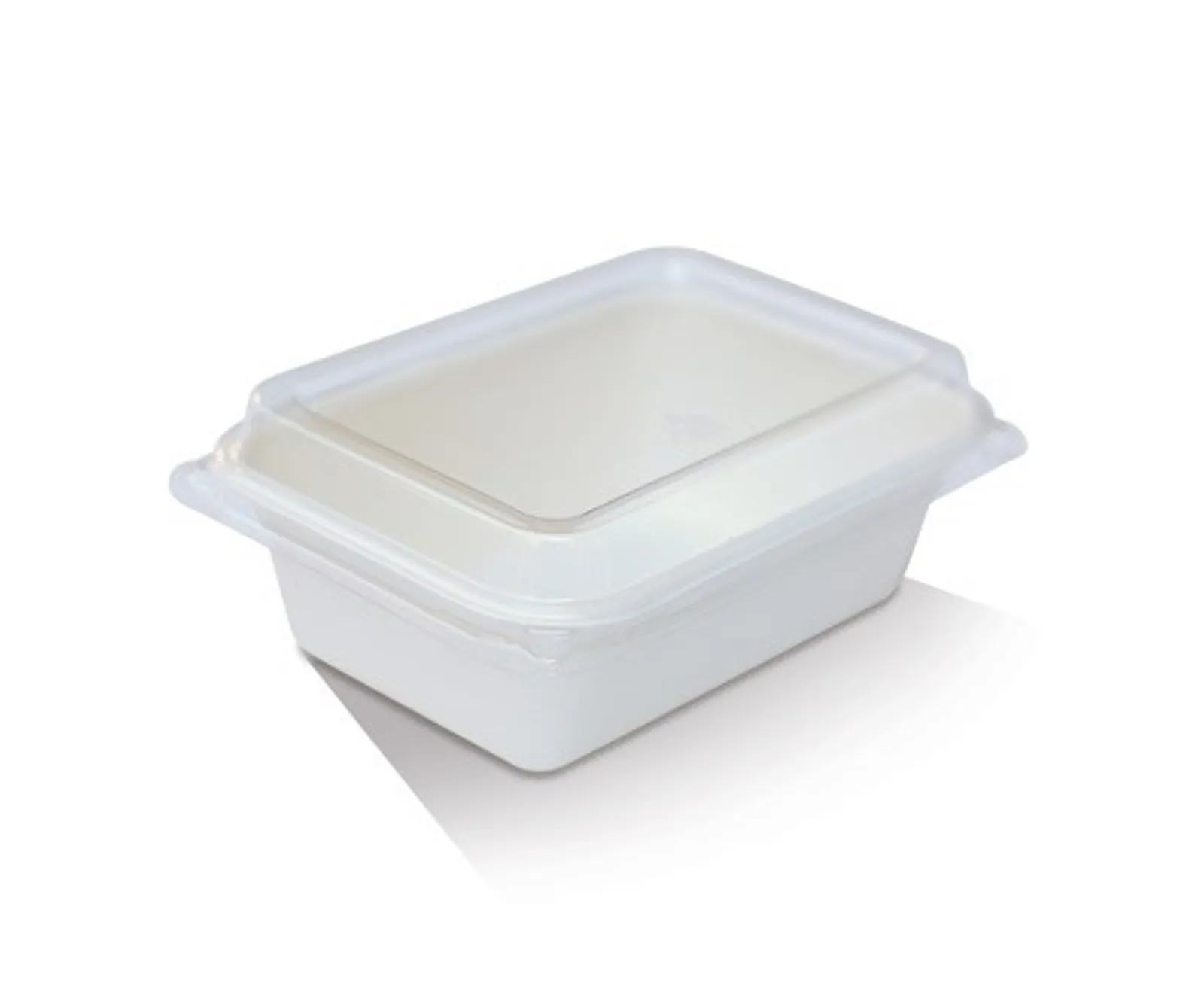 Pac Trading TR10L PET Lid / Sugarcane Tray 10oz 139 x 99 x 18mm CARTON